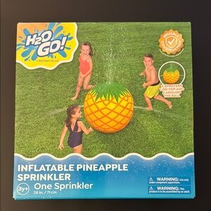 NEW: H20 GO! Inflatable Pineapple Sprinkler - Kids Outdoor Water Toys  - Bestway